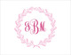 Pink Wreath Foldover Note Cards Image 4 of 6